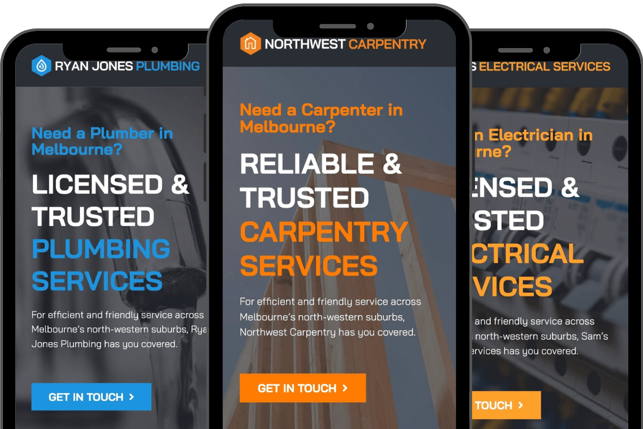 Mobile Friendly Websites for Tradies