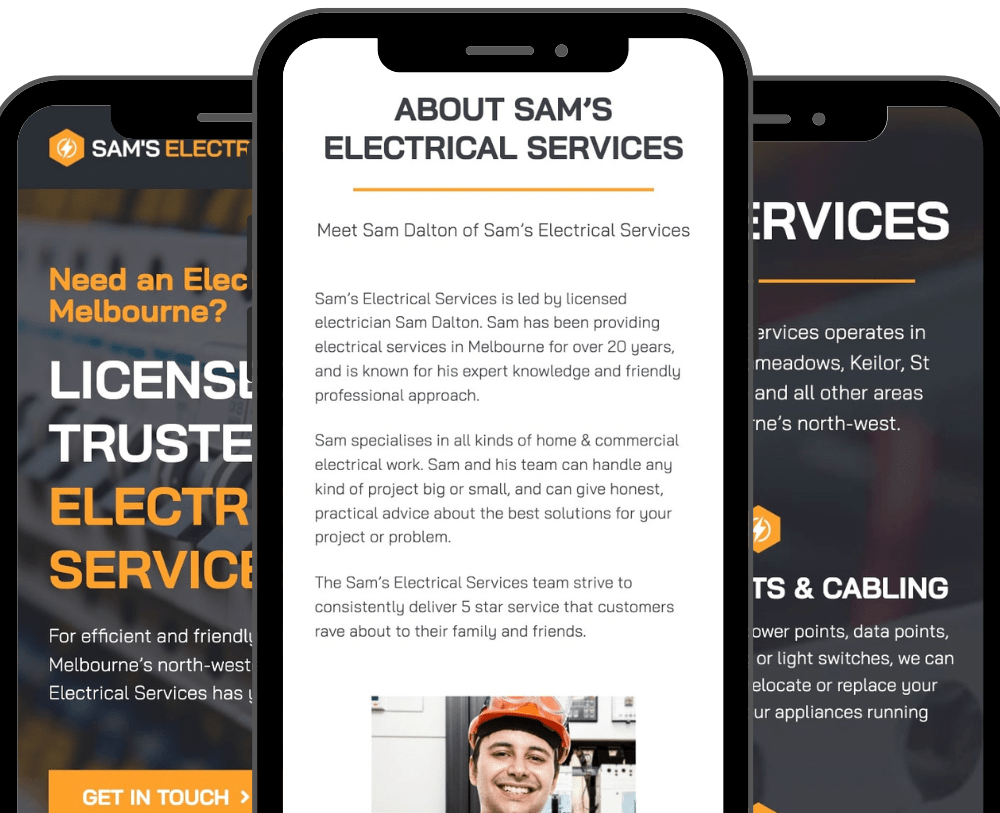 Mobile Friendly Websites for Tradies