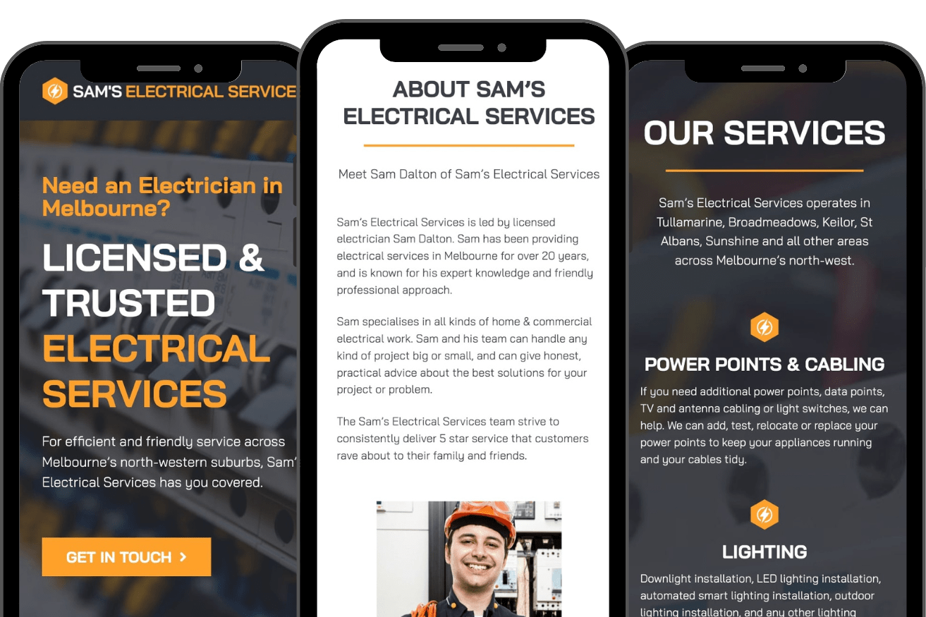 Mobile Friendly Websites for Tradies